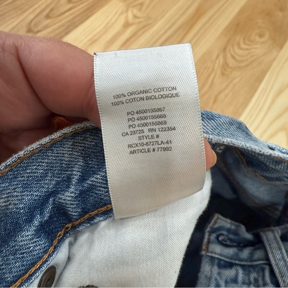 Denim Forum Aritzia The Joni High Rise Loose Button Fly Jeans Size 25 Inseam 28” - Picture 7 of 11
